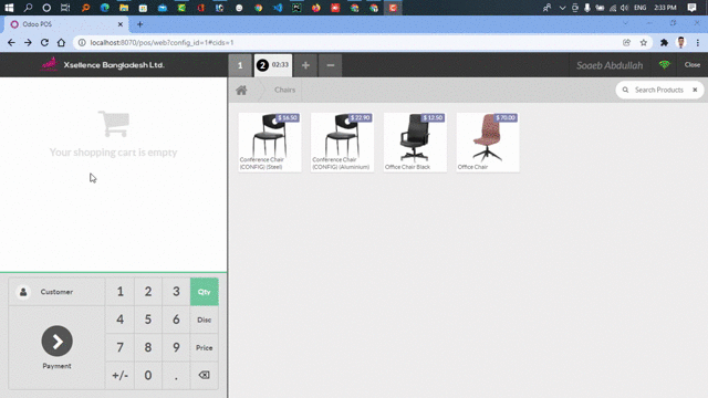 Odoo image and text block